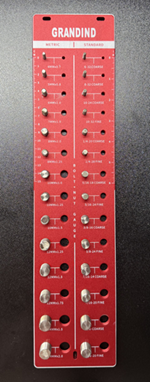 møtrik og bolt gevindkontrol